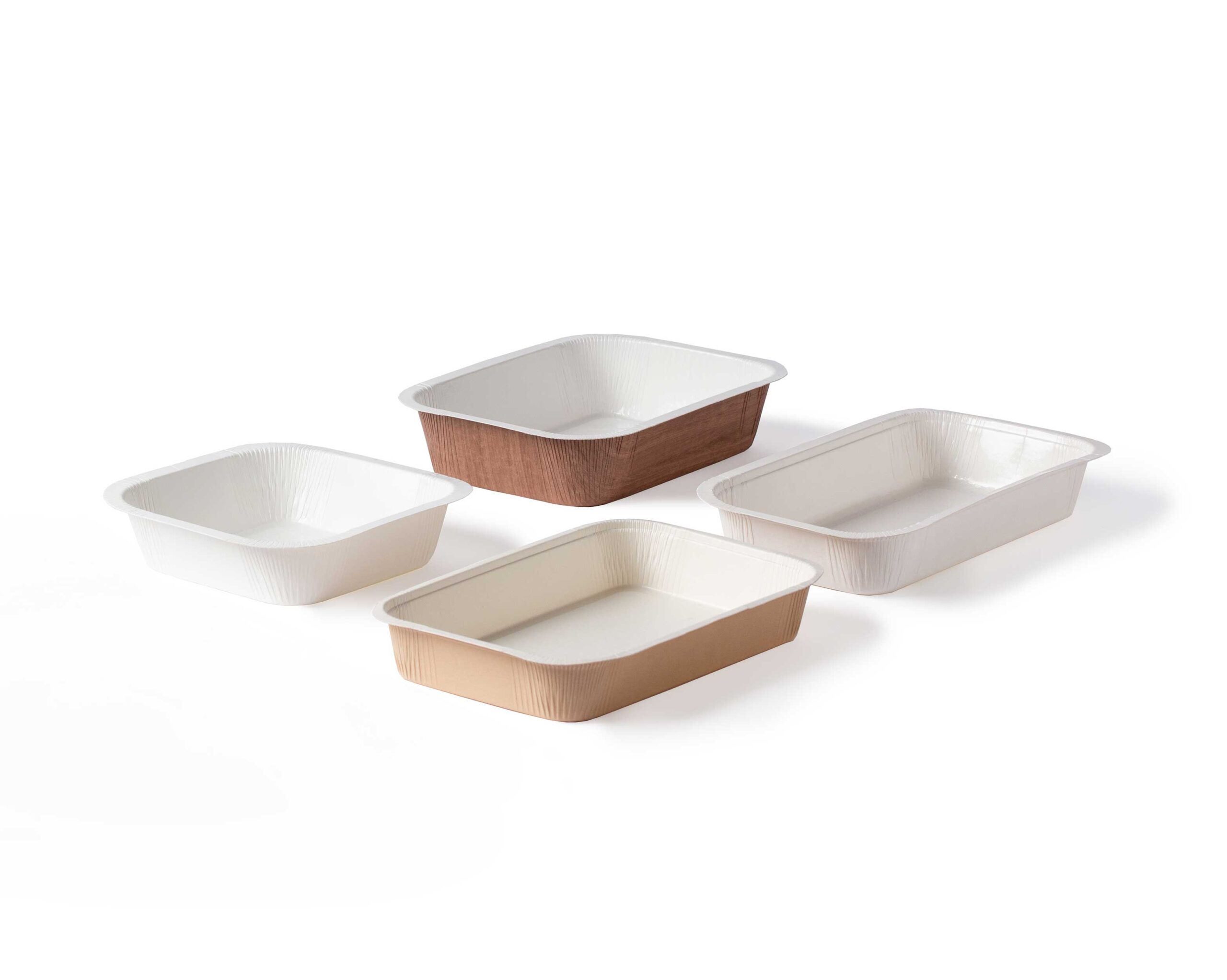 Rectangular heat-sealable trays