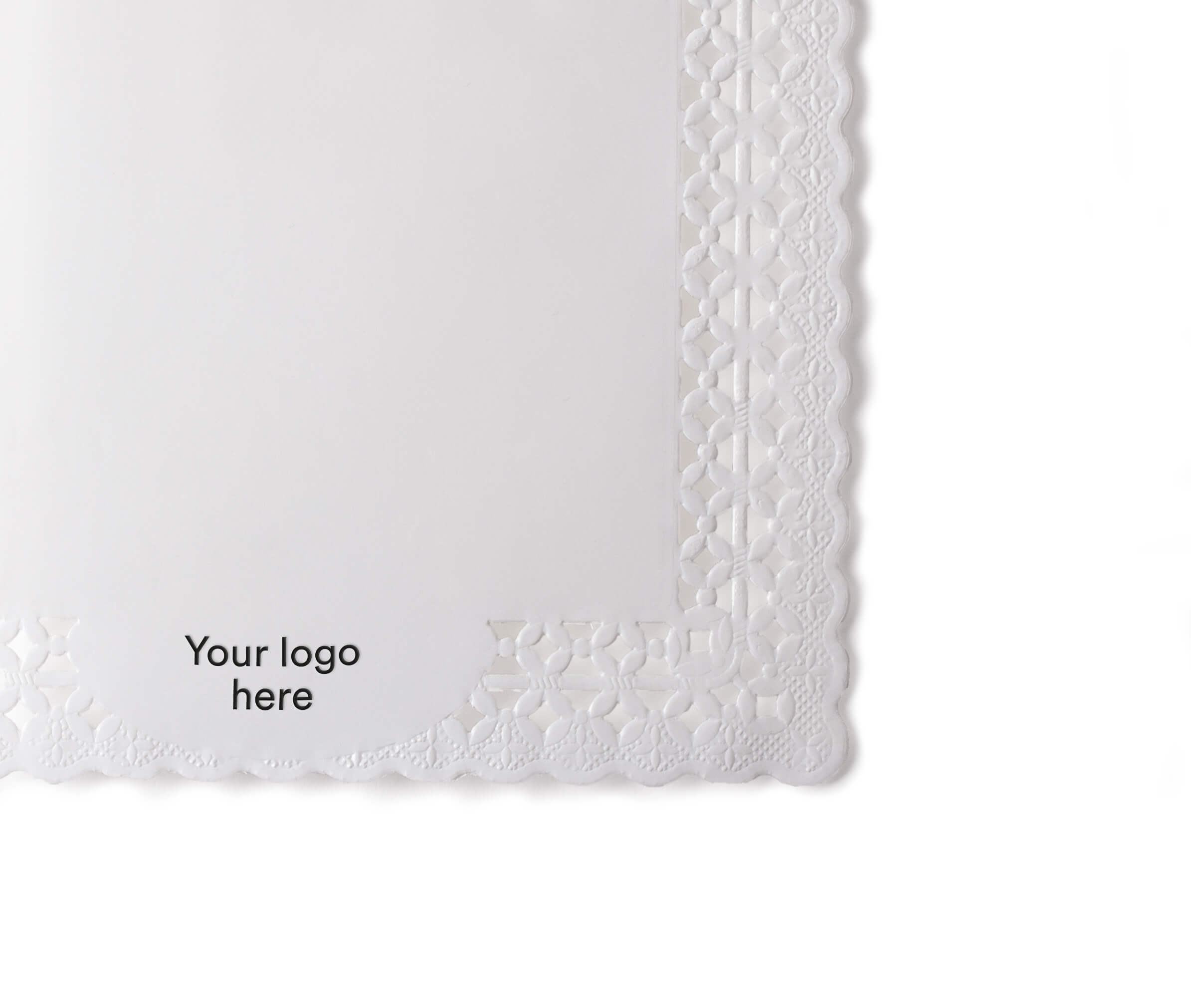 Personalized paper doilies