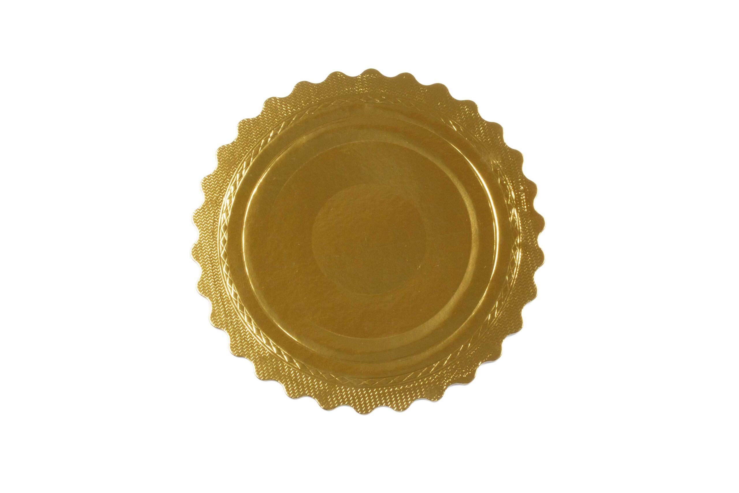 Golden carboard cakeboard Sol