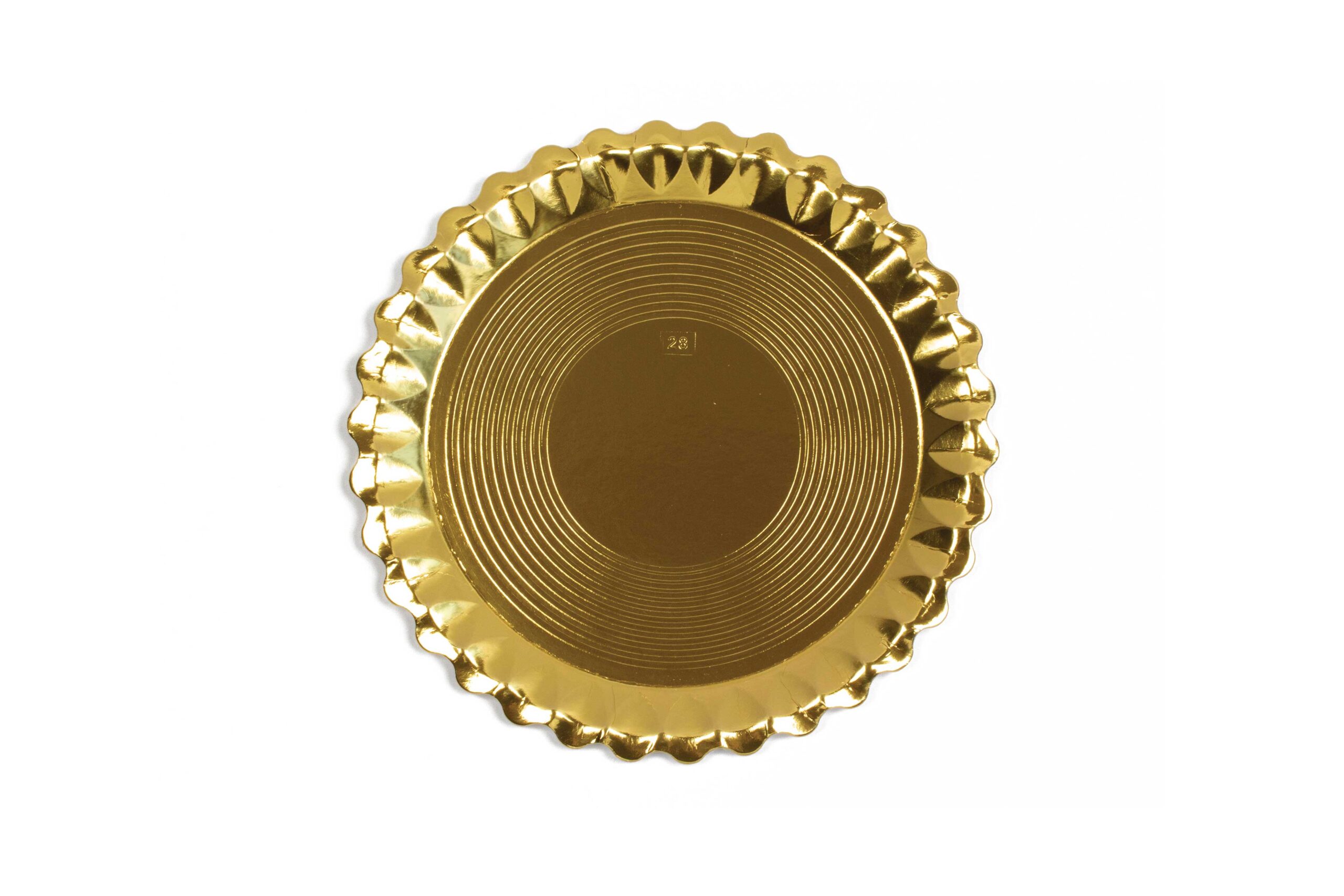 Golden cardboard plate Venus